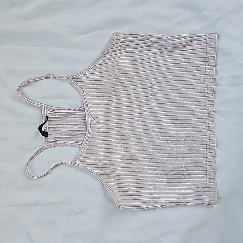 Lilac Ribbed Knit Cami Tank Top - Picture 5 of 5